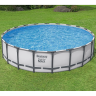 Каркасный бассейн BESTWAY STEEL PRO MAX 561FM 610x132см, 33240 л, фильтр-насос 9463 л\ч, лестница, тент 561FM BW